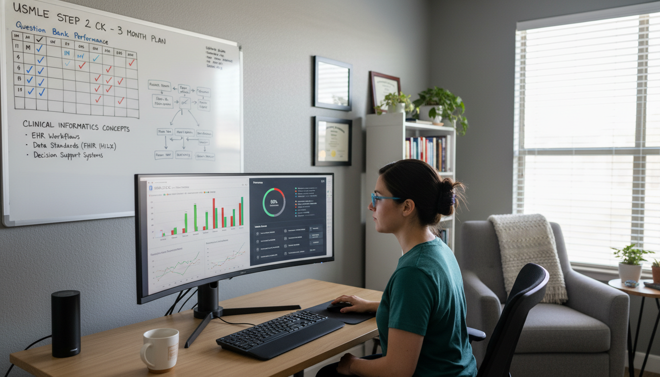 Osteopathic physician using data dashboards to track USMLE Step 2 CK preparation progress Osteopathic physician using data dashboards to track USMLE Step 2 CK preparation progress - DO graduate residency for USMLE S