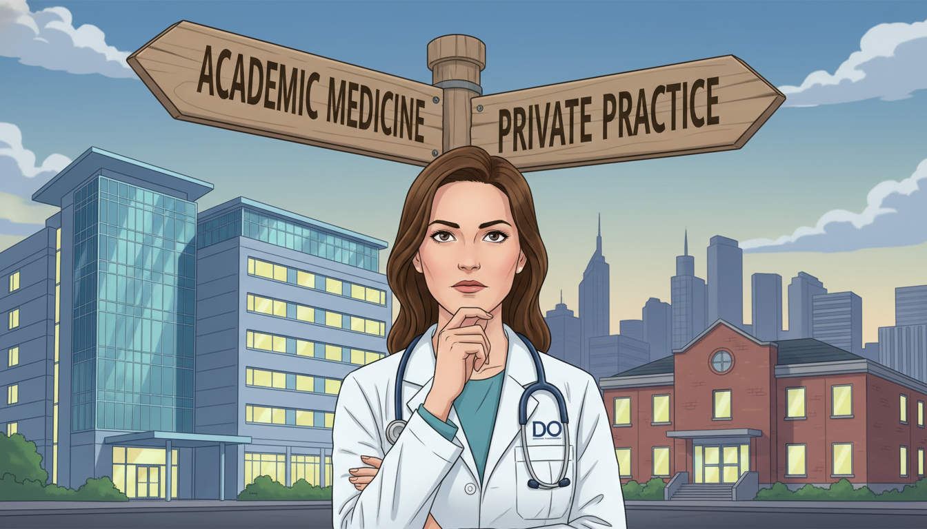 DO Graduate's Guide: Choosing Between Academic vs Private Practice in Neurology