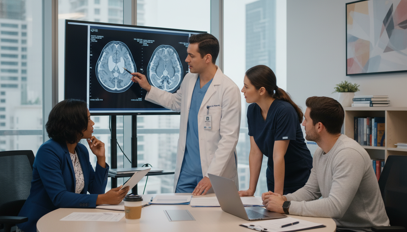 Neurology resident collaborating with interprofessional stroke team Neurology resident collaborating with interprofessional stroke team - DO graduate residency for Common Interview Questions fo