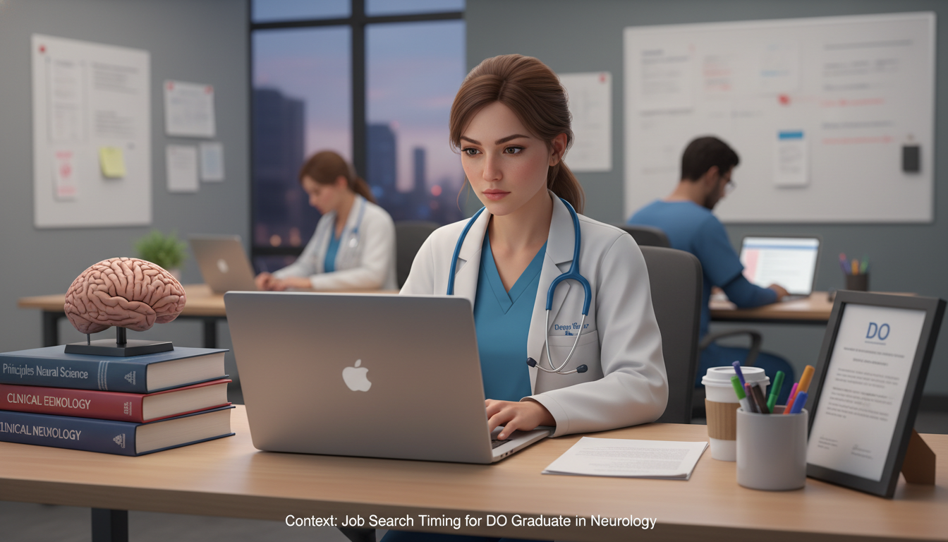 Neurology resident updating CV and planning job search - DO graduate residency for Job Search Timing for DO Graduate in Neuro