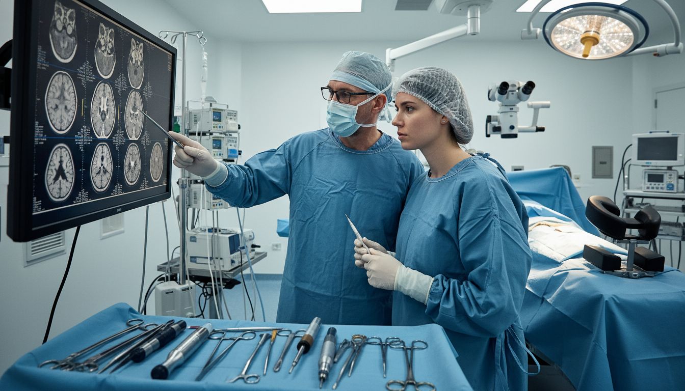 Medical student assisting in neurosurgery operating room, building rapport for letters - DO graduate residency for Letters of