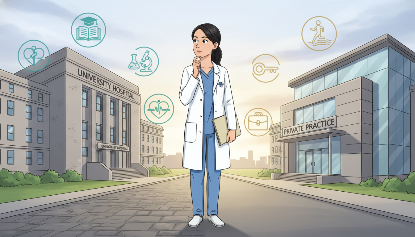 Choosing Between Academic and Private Practice for DO OB GYN Graduates