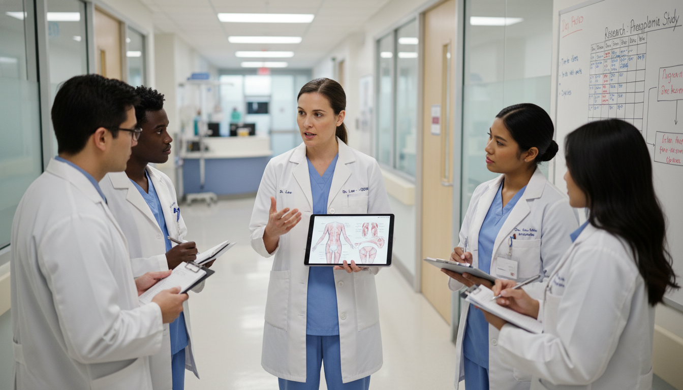 OB GYN physician balancing teaching and clinical responsibilities OB GYN physician balancing teaching and clinical responsibilities - DO graduate residency for Academic vs Private Practice fo