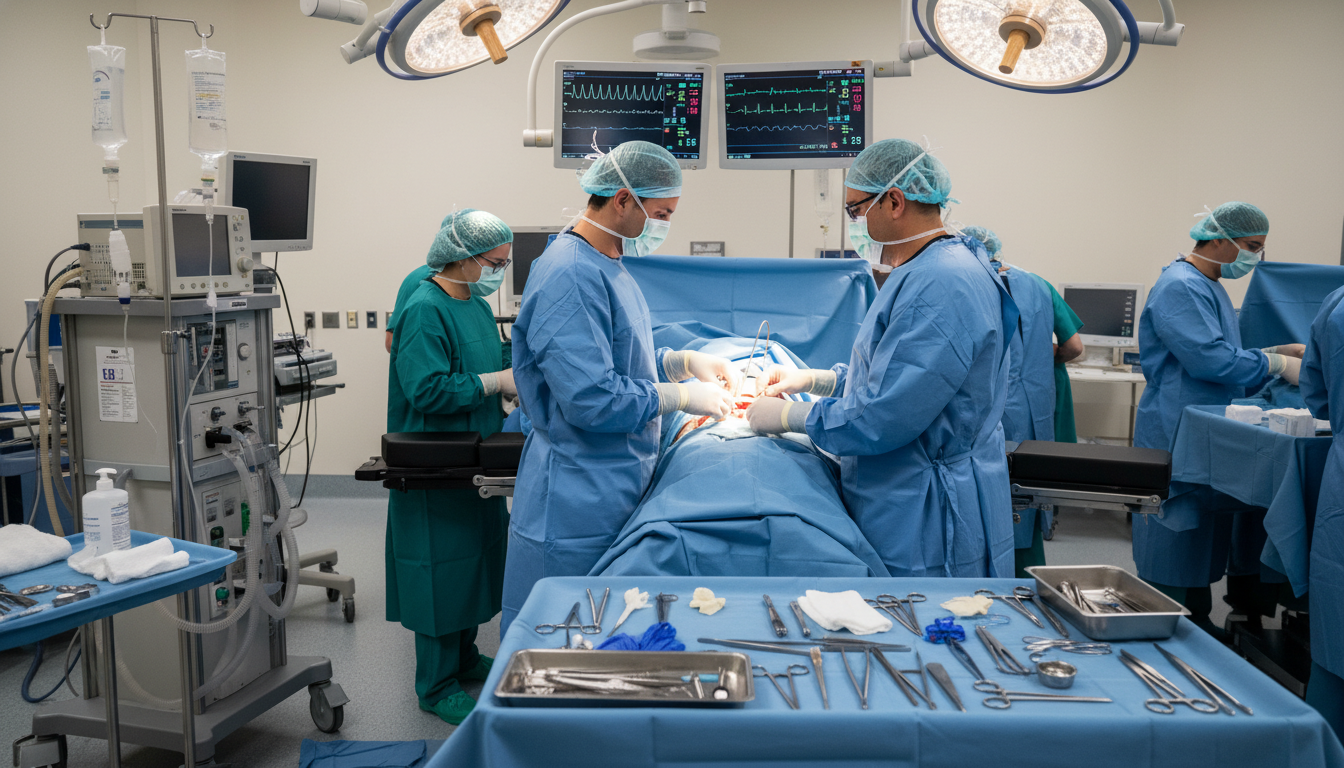 OB GYN resident performing cesarean section in high-volume labor and delivery unit - DO graduate residency for Case Volume Ev