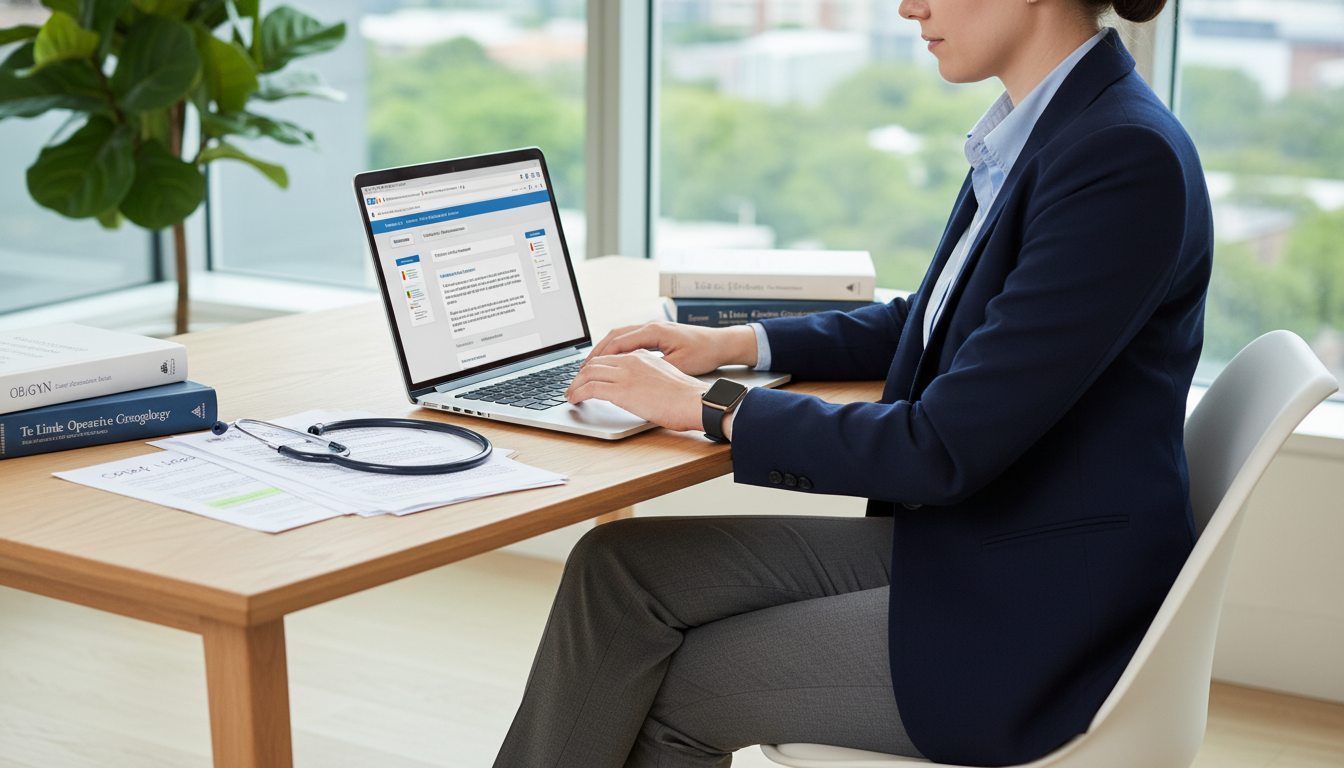 DO graduate preparing residency application materials and letters of recommendation - DO graduate residency for Letters of Re