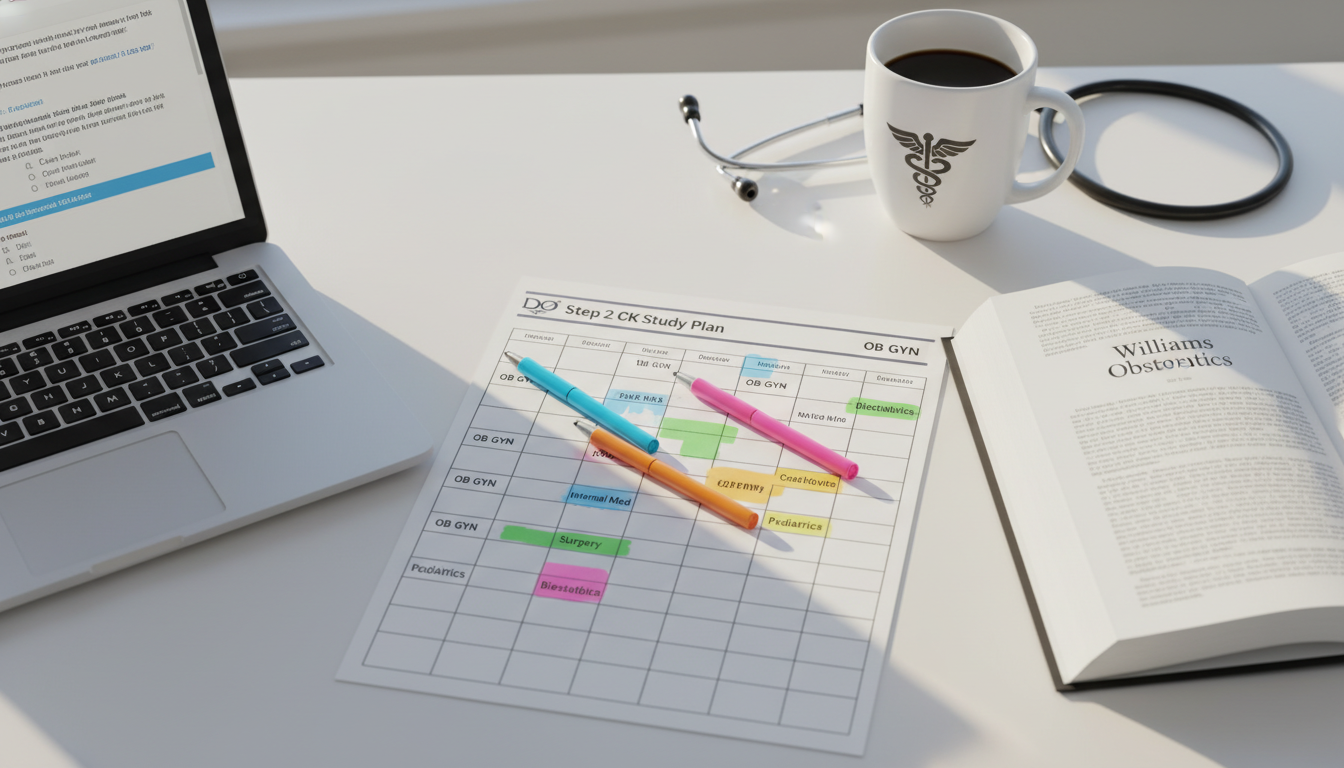 Study plan and calendar for USMLE Step 2 CK preparation - DO graduate residency for USMLE Step 2 CK Preparation for DO Gradua