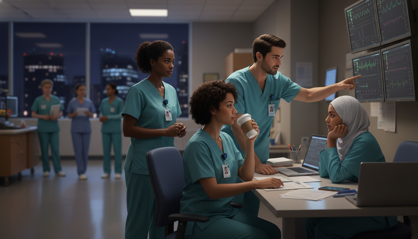 Obstetrics and gynecology residents during night shift on labor and delivery Obstetrics and gynecology residents during night shift on labor and delivery - DO graduate residency for Work-Life Balance As