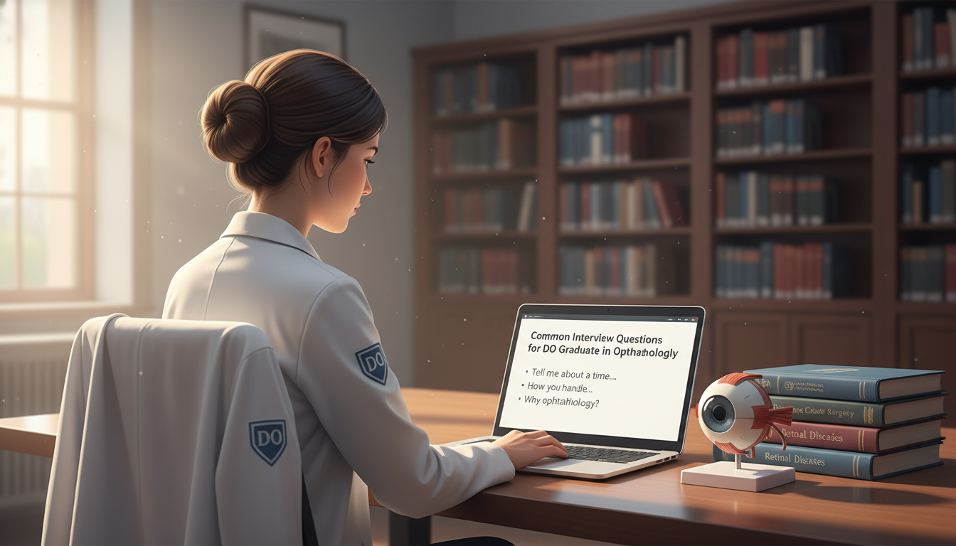 DO graduate preparing for ophthalmology behavioral interview - DO graduate residency for Common Interview Questions for DO Gr