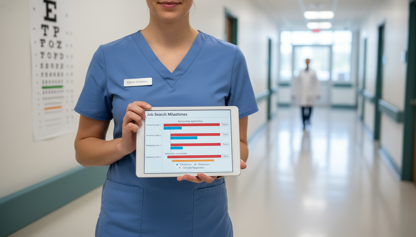 Ophthalmology resident reviewing job search timeline Ophthalmology resident reviewing job search timeline - DO graduate residency for Job Search Timing for DO Graduate in Ophthal