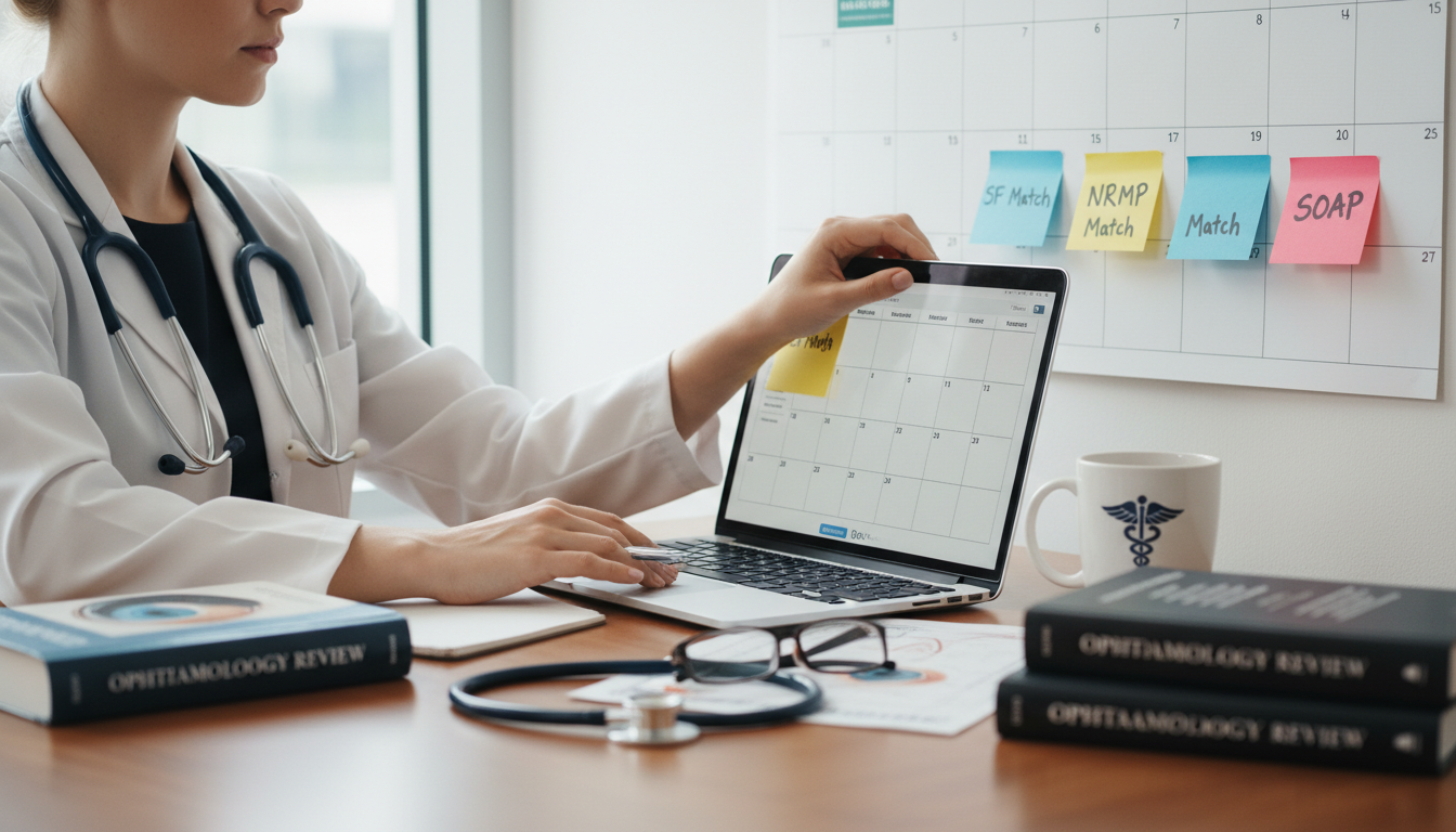Timeline planning for SOAP and ophthalmology match - DO graduate residency for SOAP Preparation for DO Graduate in Ophthalmol