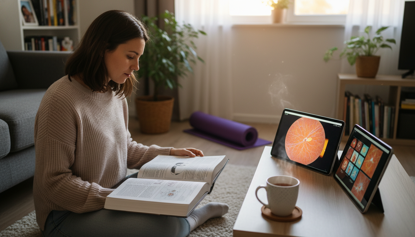 Ophthalmology resident DO graduate studying with wellness focus Ophthalmology resident DO graduate studying with wellness focus - DO graduate residency for Work-Life Balance Assessment for