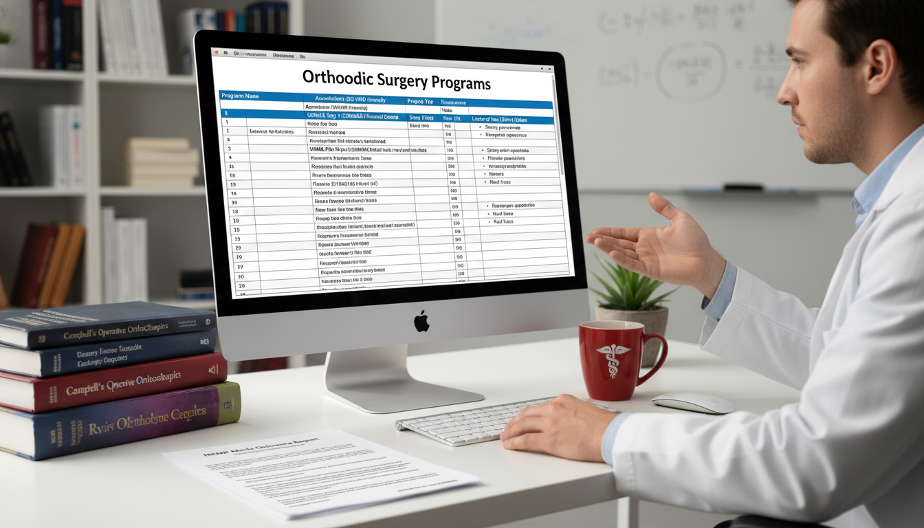 Spreadsheet for researching orthopedic surgery residency programs Spreadsheet for researching orthopedic surgery residency programs - DO graduate residency for How to Research Programs for DO