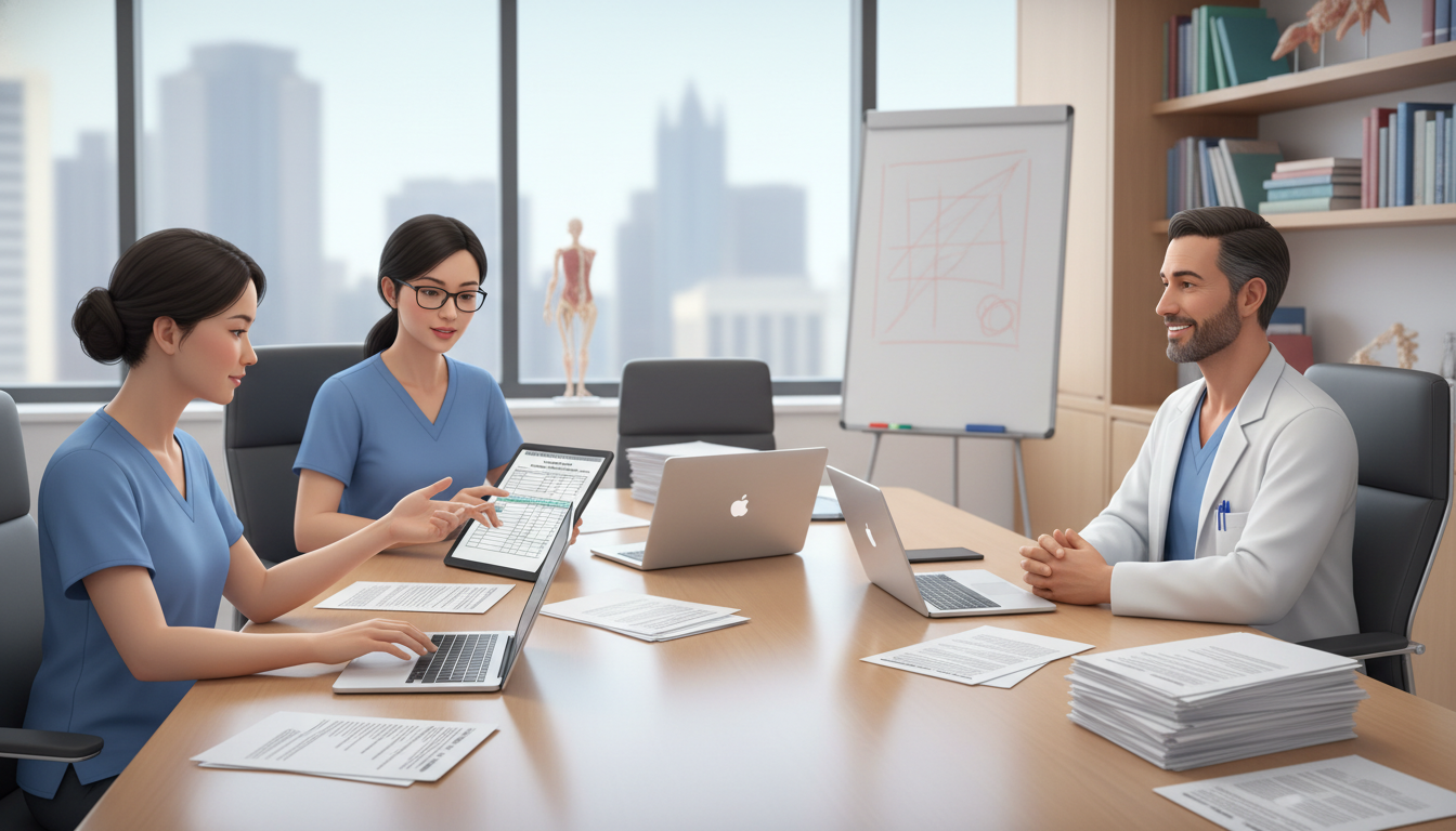 Orthopedic surgery resident team reviewing applications - DO graduate residency for Step Score Strategy for DO Graduate in Or