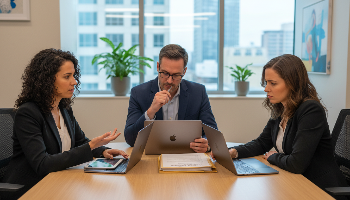 Residency interview panel discussing applicant Residency interview panel discussing applicant - DO graduate residency for Common Interview Questions for DO Graduate in Pedi