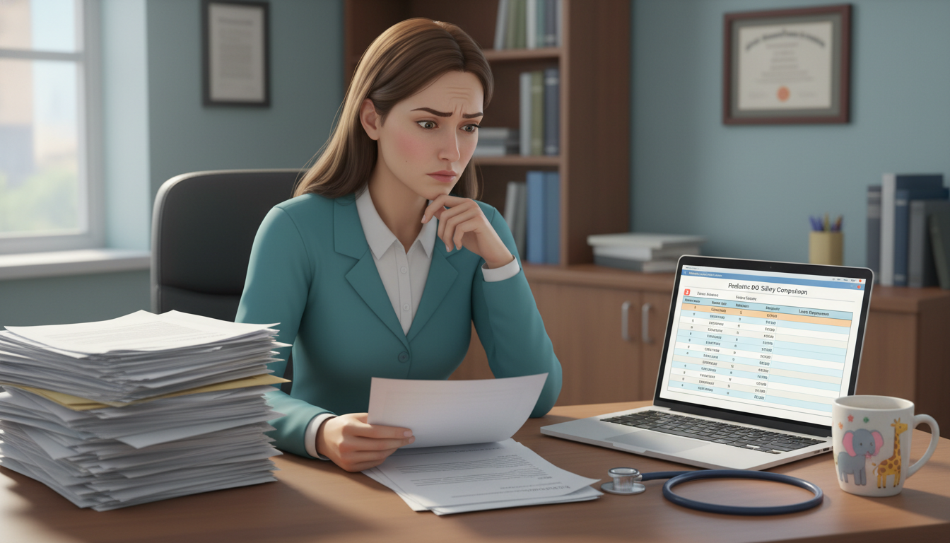 Pediatric DO resident reviewing job offers and contracts - DO graduate residency for Job Search Timing for DO Graduate in Ped