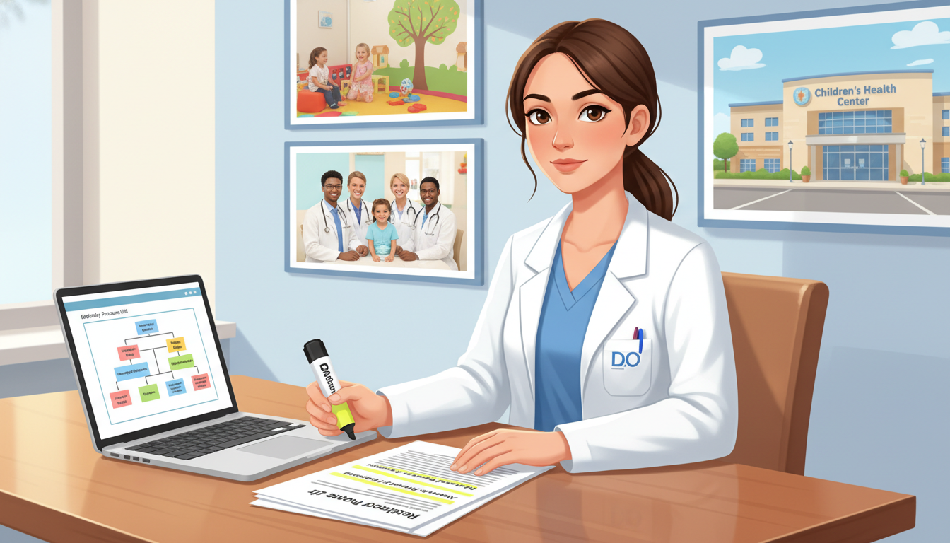 Resident applicant evaluating pediatric residency program list and competitiveness - DO graduate residency for Low Step Score