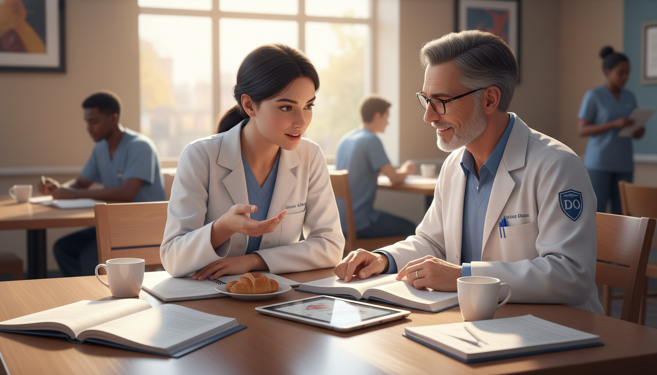 DO pediatric resident meeting with mentor - DO graduate residency for Networking in Medicine for DO Graduate in Pediatrics