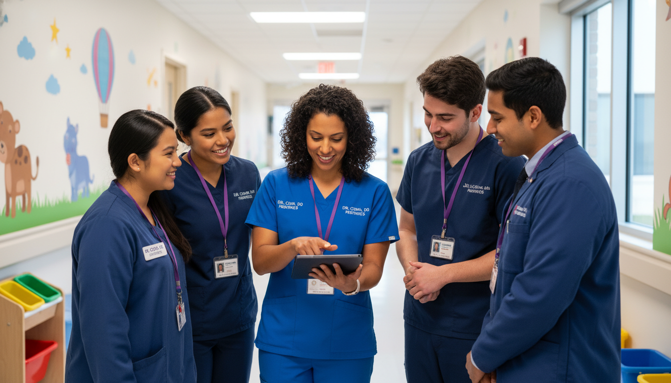 Pediatrics residents and attending in a teaching hospital - DO graduate residency for Program Selection Strategy for DO Gradu