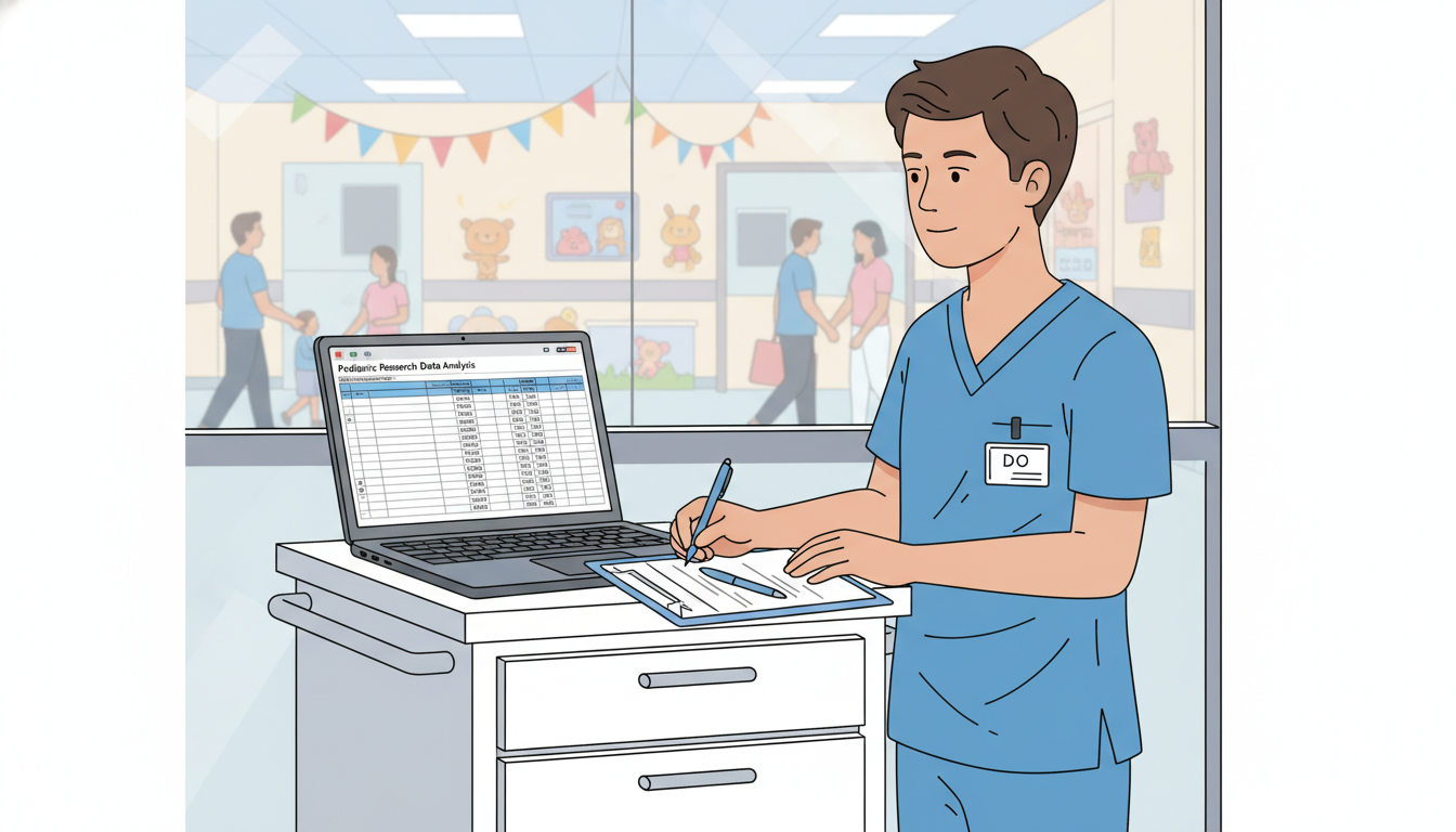 Pediatric resident balancing clinical work and research tasks Pediatric resident balancing clinical work and research tasks - DO graduate residency for Research During Residency for DO Gr