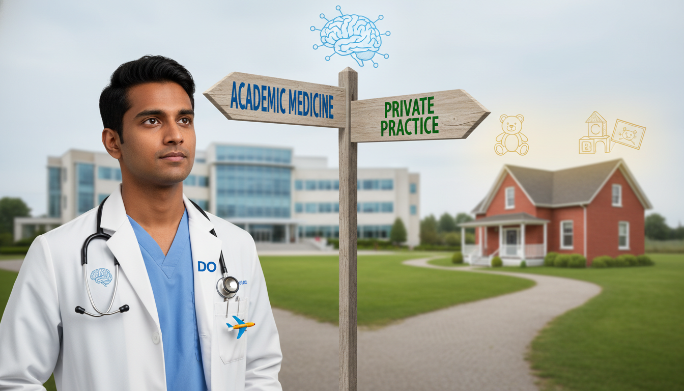Choosing Between Academic and Private Practice for DO Pediatrics-Psychiatry Grads