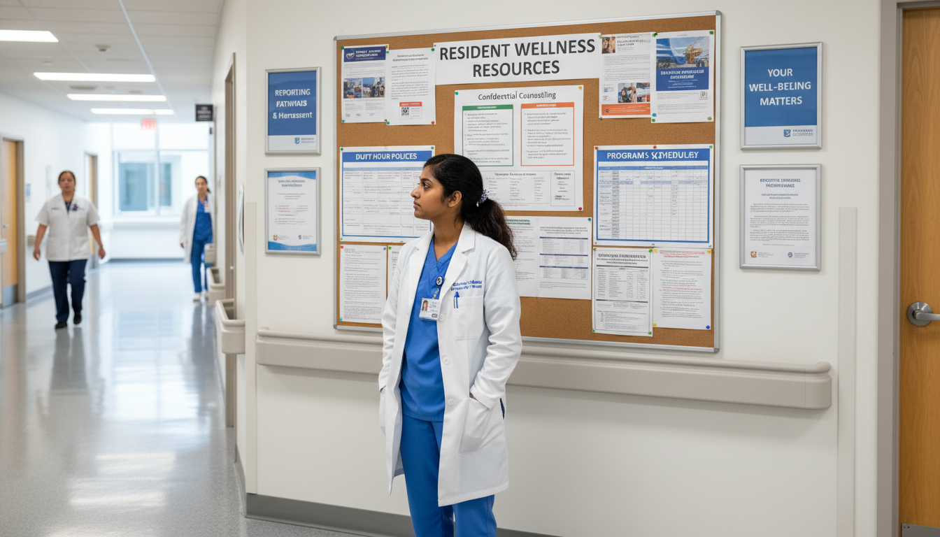 Resident assessing residency program culture and wellness resources Resident assessing residency program culture and wellness resources - DO graduate residency for Identifying Malignant Program