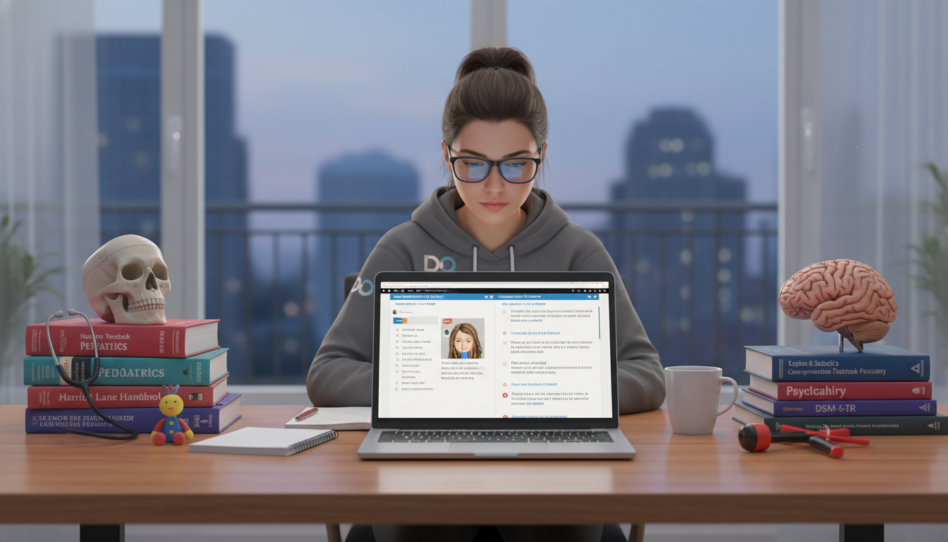 Medical student balancing pediatrics and psychiatry exam preparation - DO graduate residency for Step Score Strategy for DO G