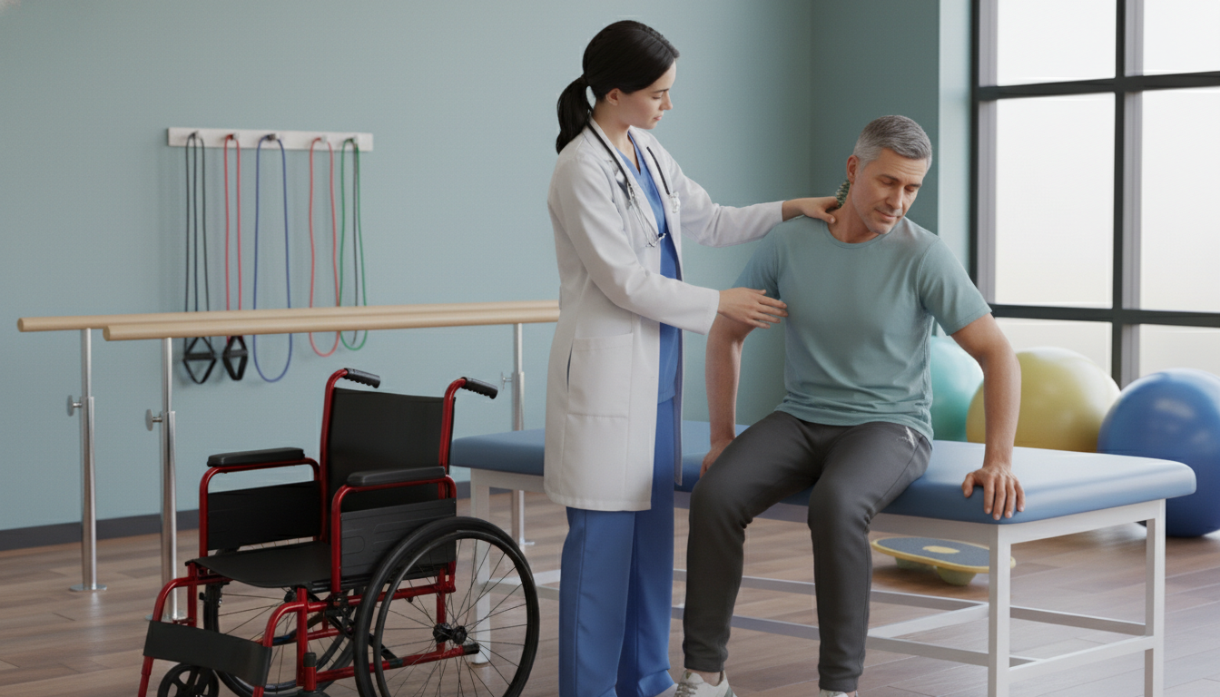 DO graduate practicing OMM techniques in a rehabilitation setting - DO graduate residency for SOAP Preparation for DO Graduat