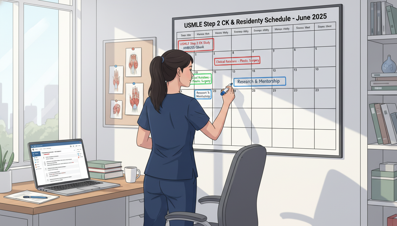 Study schedule planning for Step 2 CK with plastic surgery focus Study schedule planning for Step 2 CK with plastic surgery focus - DO graduate residency for USMLE Step 2 CK Preparation for