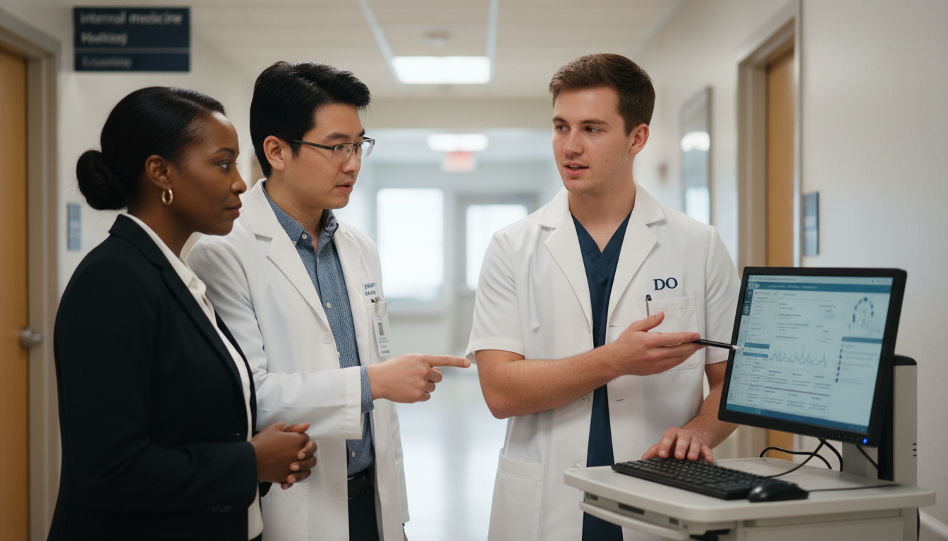 DO student on inpatient medicine rotation working with team - DO graduate residency for Letters of Recommendation for DO Grad