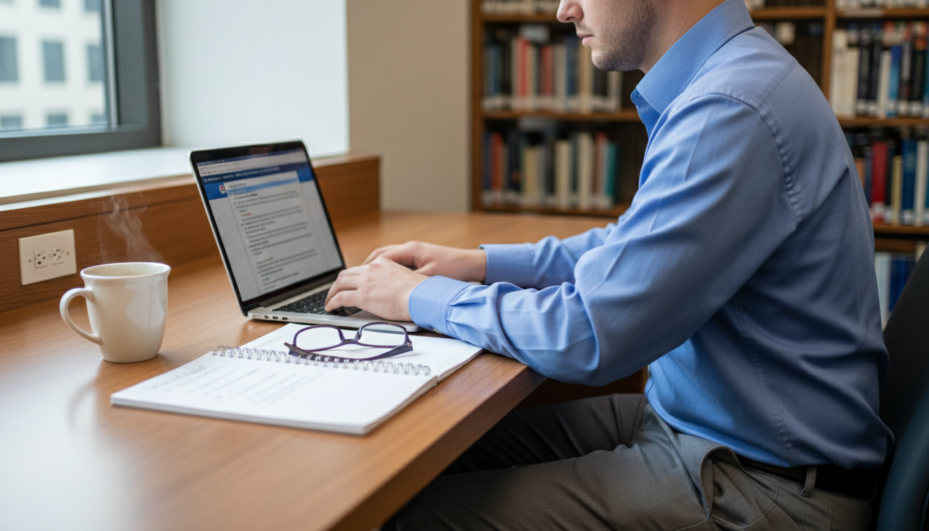 DO graduate preparing residency match emails on laptop DO graduate preparing residency match emails on laptop - DO graduate residency for Pre-Match Communication for DO Graduate in