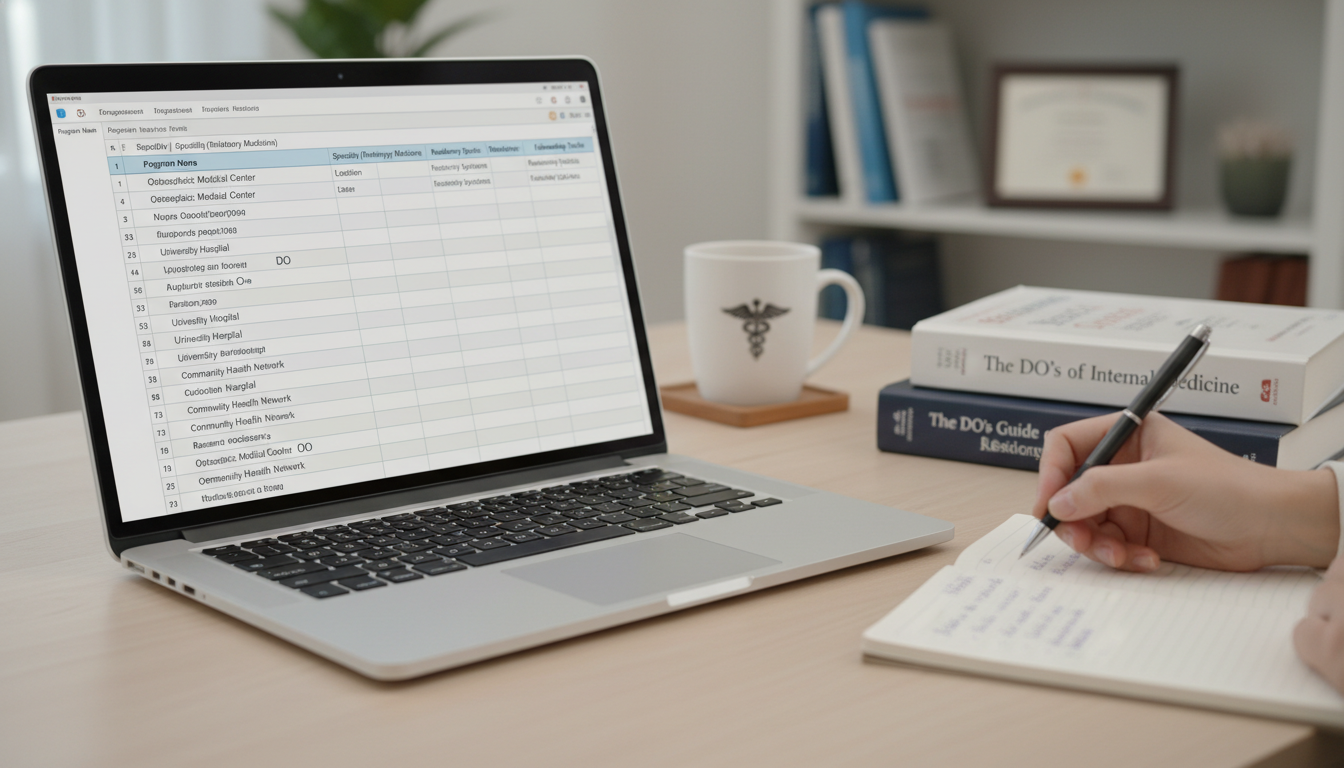 DO graduate using a spreadsheet to evaluate residency programs DO graduate using a spreadsheet to evaluate residency programs - DO graduate residency for How to Research Programs for DO Gr