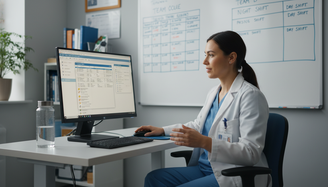 Resident on inpatient medicine service planning patient care and personal schedule Resident on inpatient medicine service planning patient care and personal schedule - DO graduate residency for Work-Life Bala