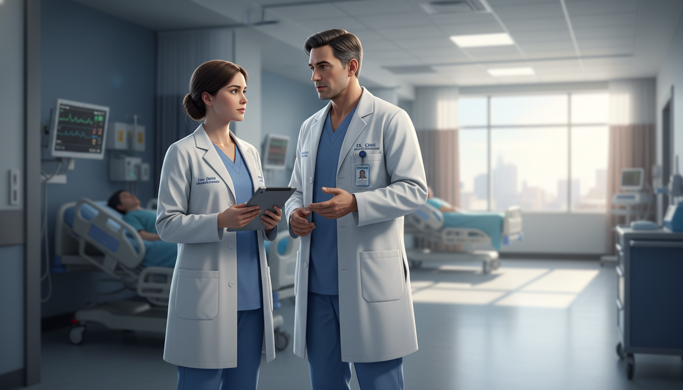 DO surgical intern during early morning rounds - DO graduate residency for Low Step Score Strategies for DO Graduate in Preli