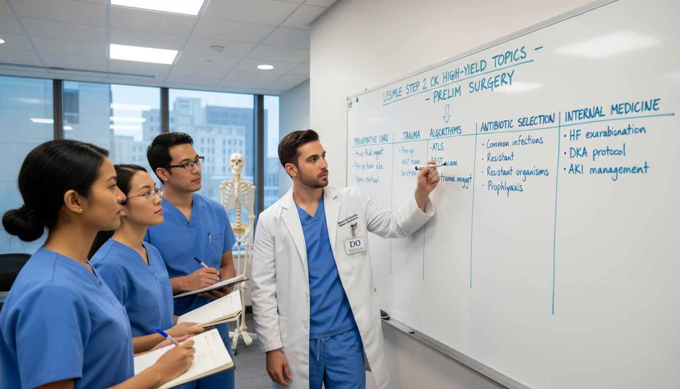 High-yield clinical concepts for Step 2 CK and surgical prelim year High-yield clinical concepts for Step 2 CK and surgical prelim year - DO graduate residency for USMLE Step 2 CK Preparation f