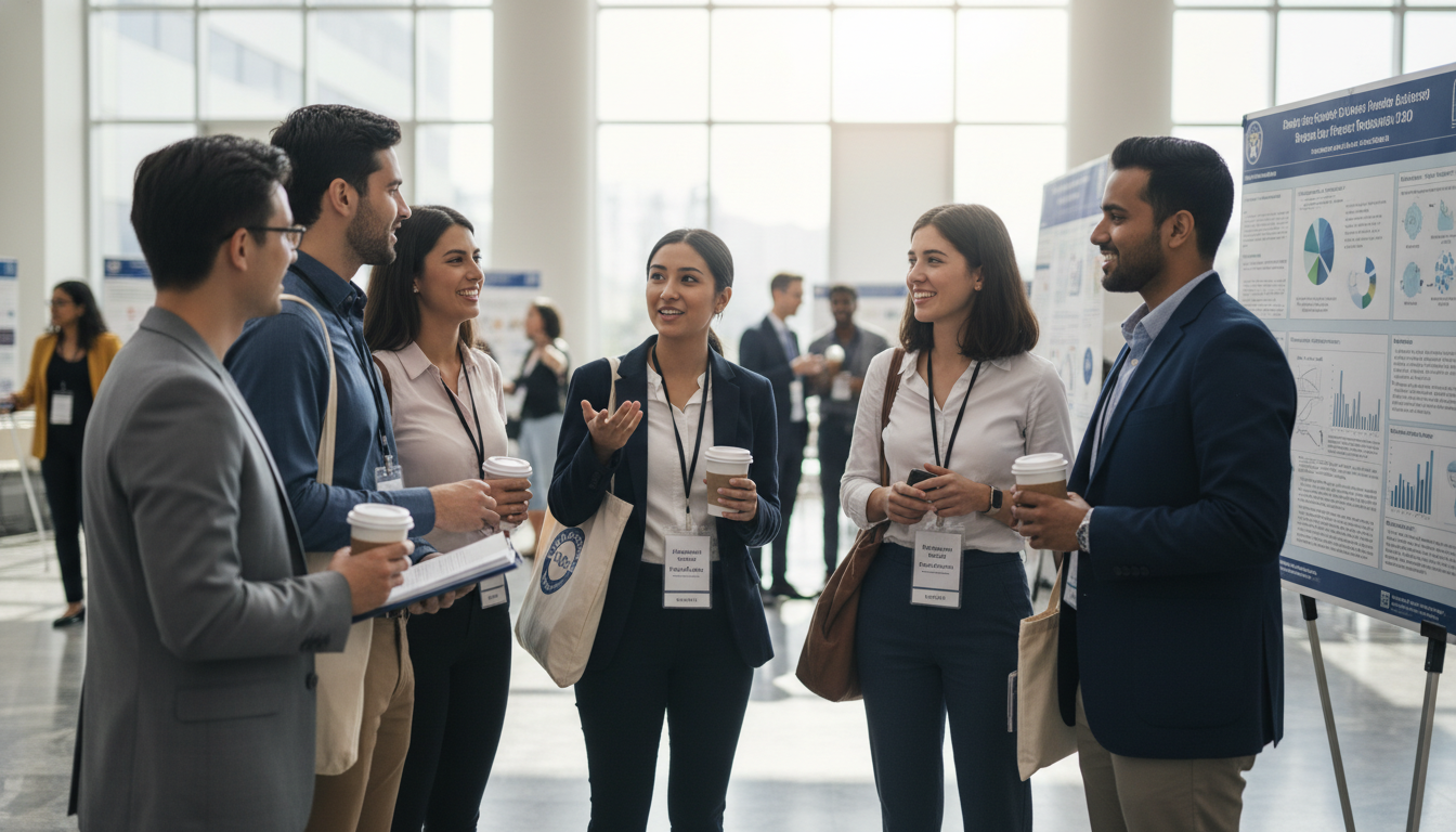 Psychiatry residents networking at a national medical conference Psychiatry residents networking at a national medical conference - DO graduate residency for Networking in Medicine for DO Gr