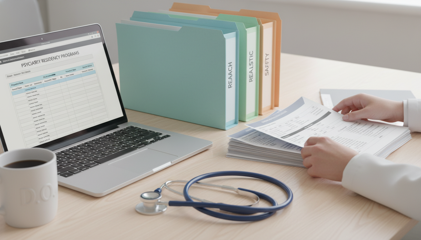 Residency applicant organizing psychiatry programs into tiers - DO graduate residency for Program Selection Strategy for DO G