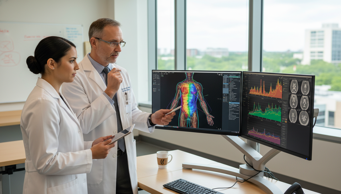 Radiation oncology resident and attending discussing treatment plan - DO graduate residency for Common Interview Questions fo
