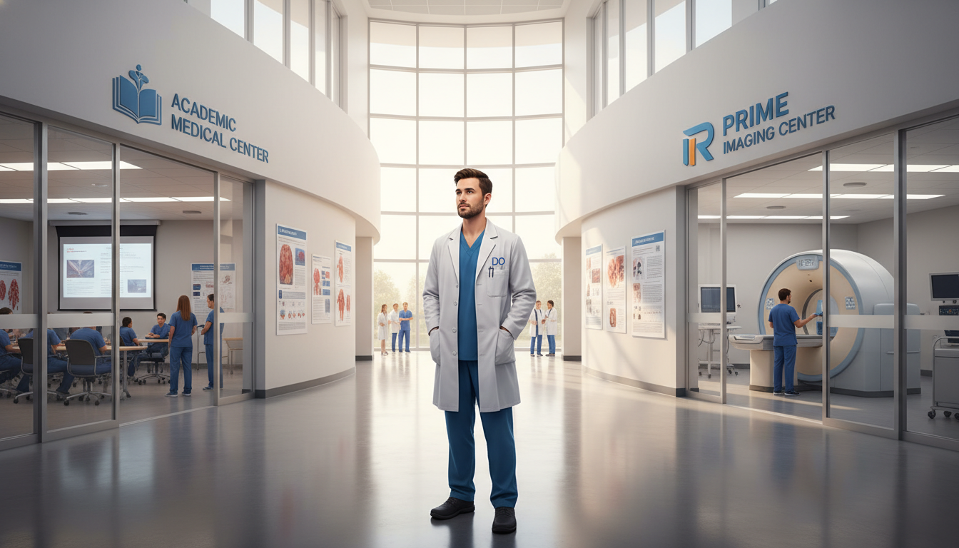 Choosing Between Academic and Private Practice for DO Graduates in Radiology