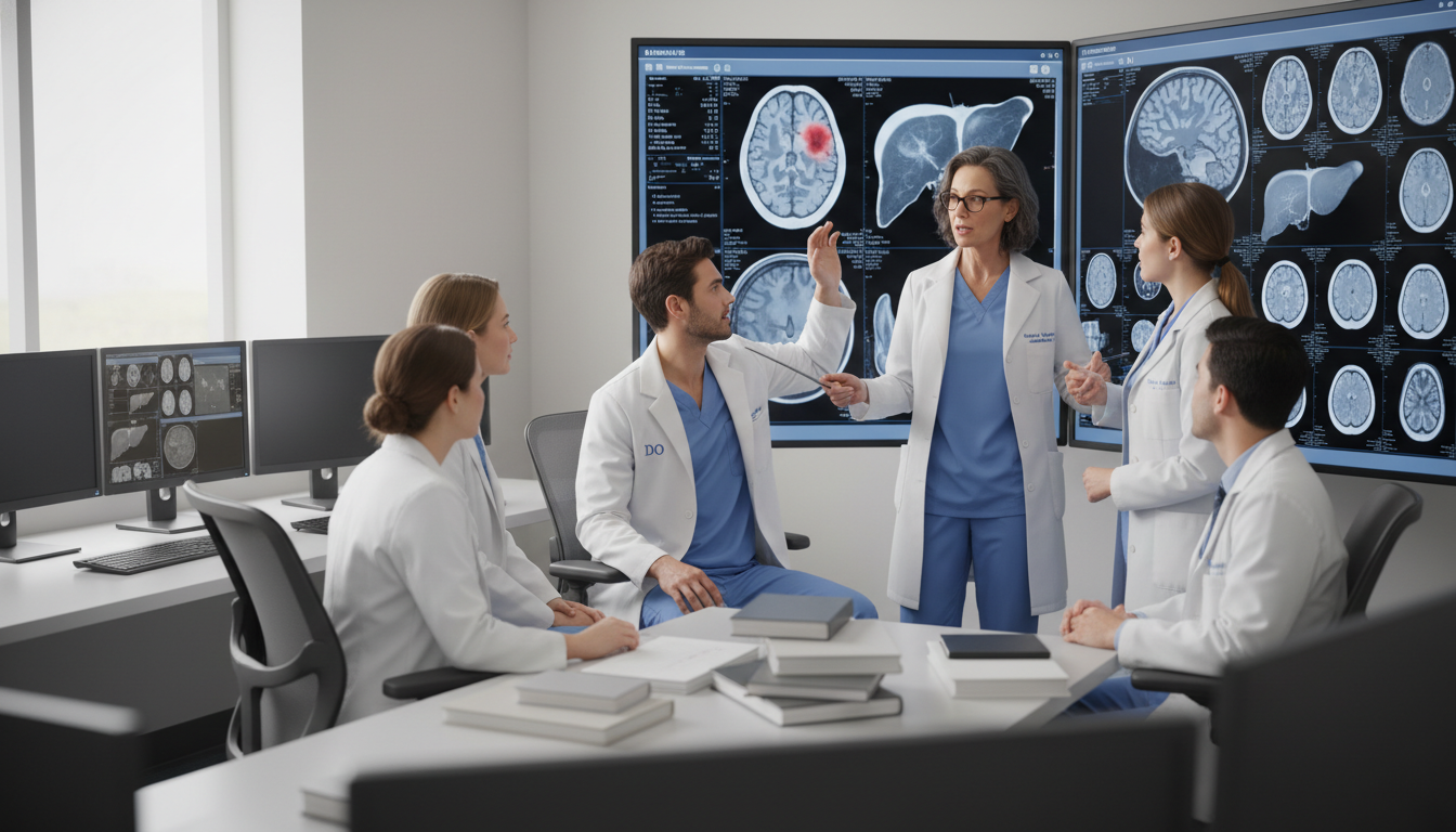 Diagnostic radiology teaching session during away rotation - DO graduate residency for Away Rotation Strategy for DO Graduate