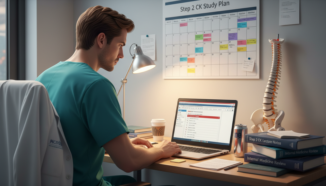 Medical Student Studying for Step 2 CK to Overcome Low Step 1 Score - DO graduate residency for Low Step Score Strategies for