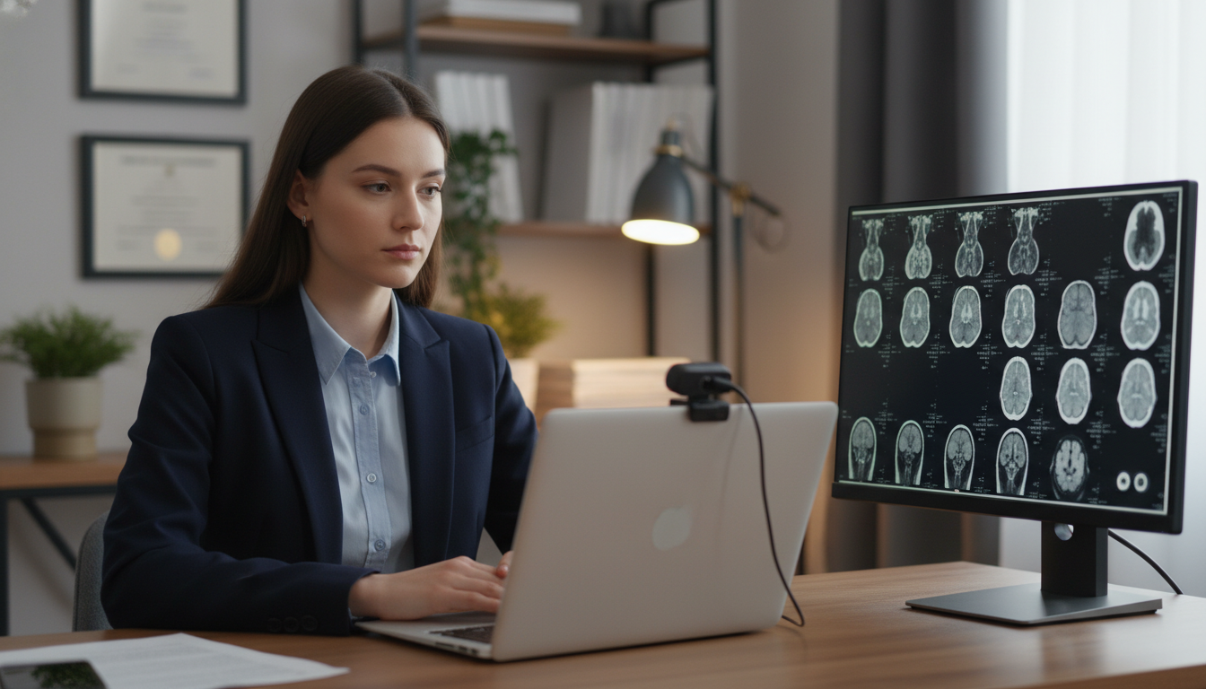 DO graduate in virtual SOAP interview with radiology images - DO graduate residency for SOAP Preparation for DO Graduate in D