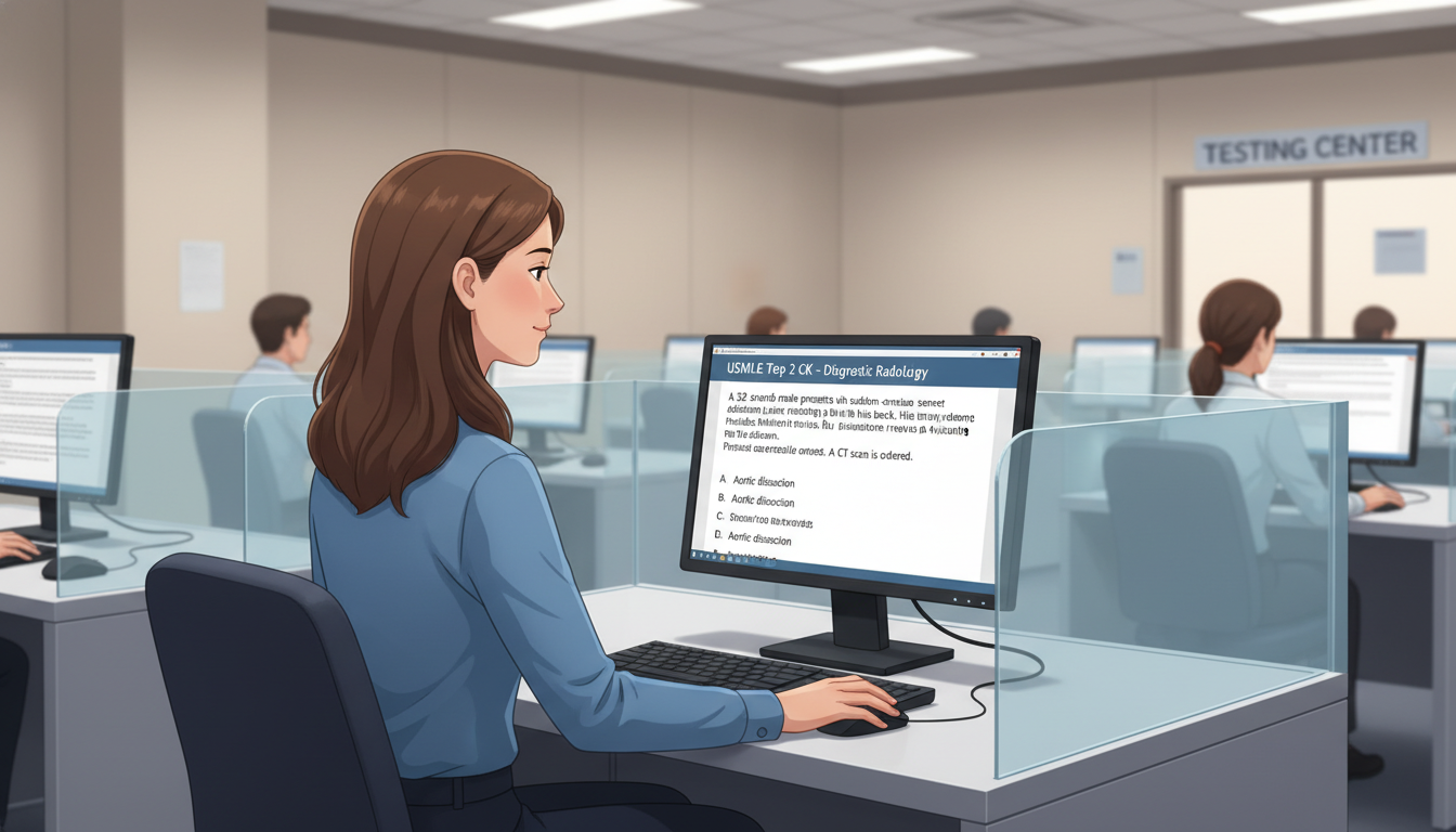 Medical student simulating USMLE Step 2 CK exam conditions - DO graduate residency for USMLE Step 2 CK Preparation for DO Gra