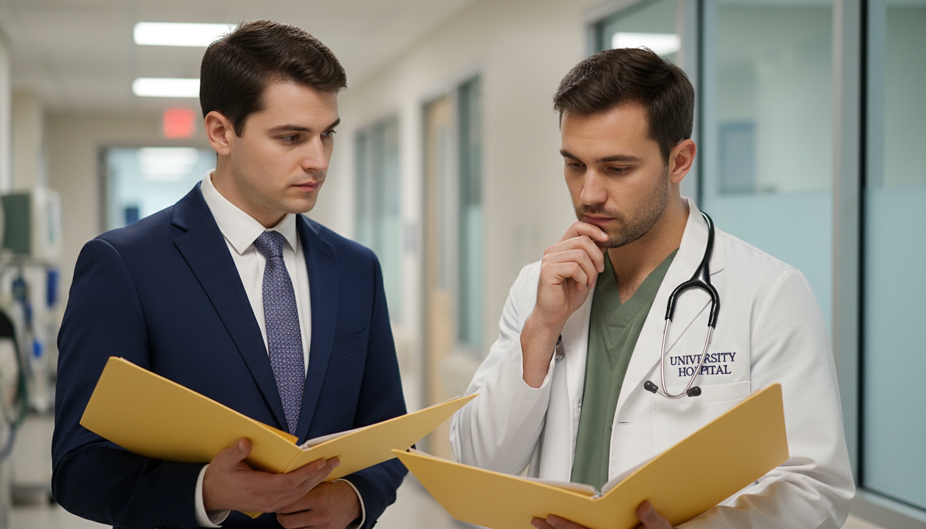 Residency applicant speaking privately with current transitional year resident Residency applicant speaking privately with current transitional year resident - DO graduate residency for Identifying Malign