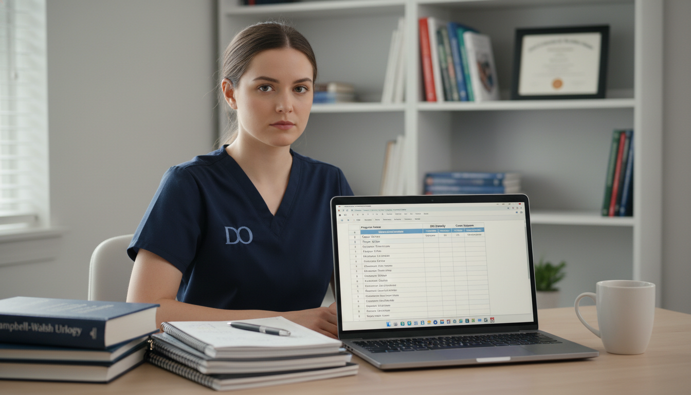 DO medical graduate creating a spreadsheet of urology residency programs DO medical graduate creating a spreadsheet of urology residency programs - DO graduate residency for How to Research Programs