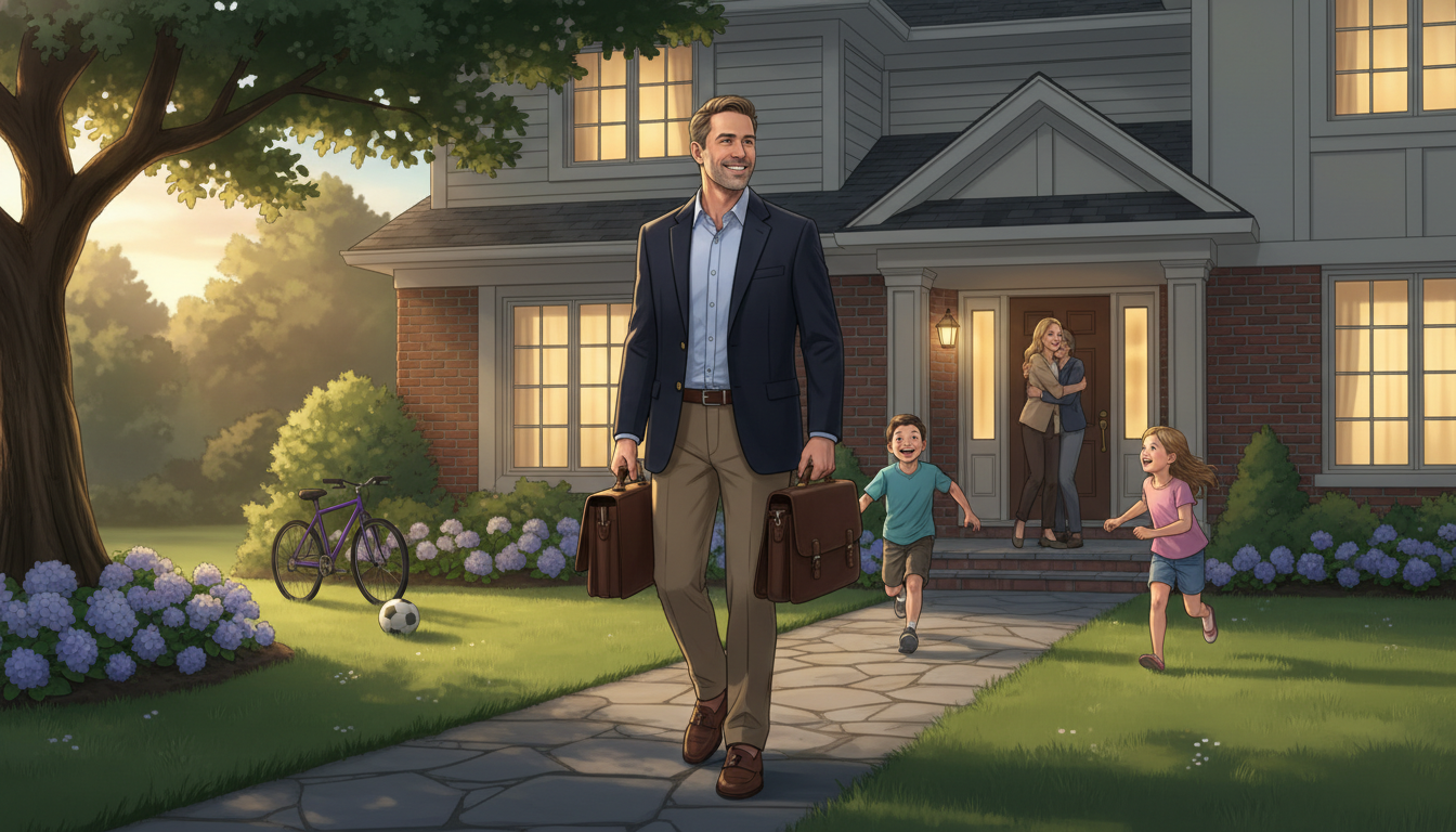 Urology attending enjoying time with family after clinic Urology attending enjoying time with family after clinic - DO graduate residency for Work-Life Balance Assessment for DO Grad