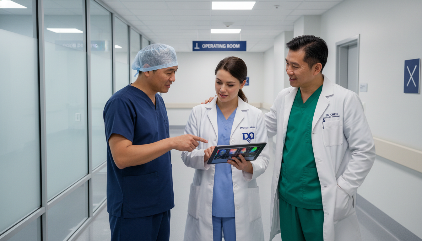 DO graduate networking with vascular surgeons during a hospital rotation DO graduate networking with vascular surgeons during a hospital rotation - DO graduate residency for CV Building for DO Gradu