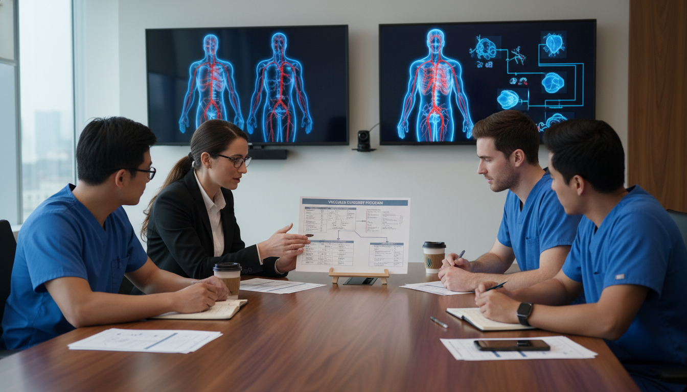 Vascular surgery residents discussing program structure and call schedule Vascular surgery residents discussing program structure and call schedule - DO graduate residency for Questions to Ask Progra