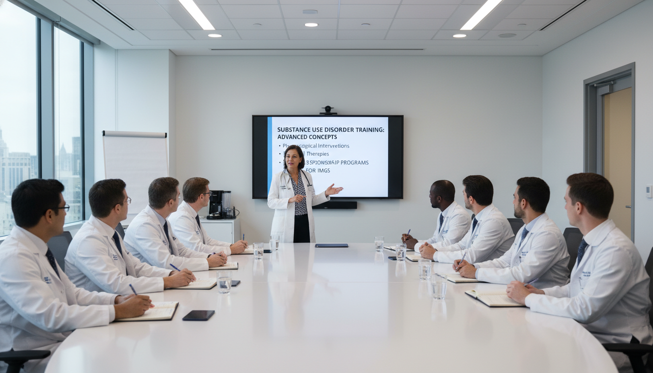 Academic medical center with international residents in addiction medicine conference Academic medical center with international residents in addiction medicine conference - IMG residency guide for H-1B Sponsors