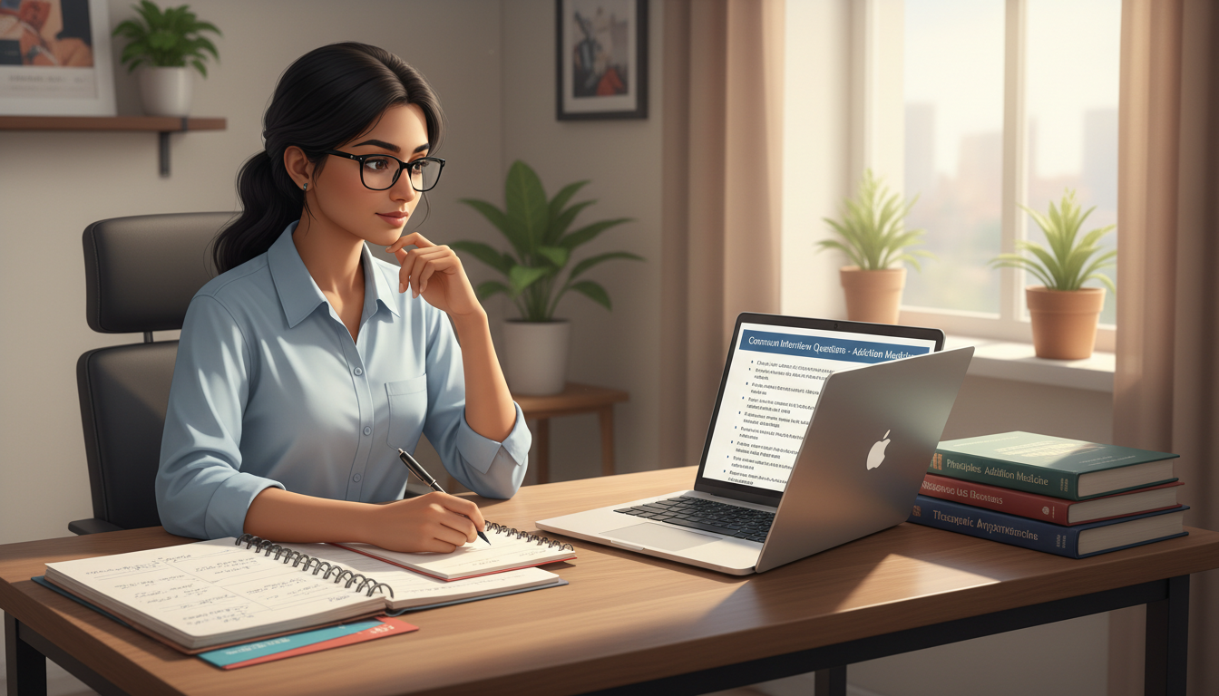 International medical graduate preparing for addiction medicine residency interview - IMG residency guide for Common Intervie