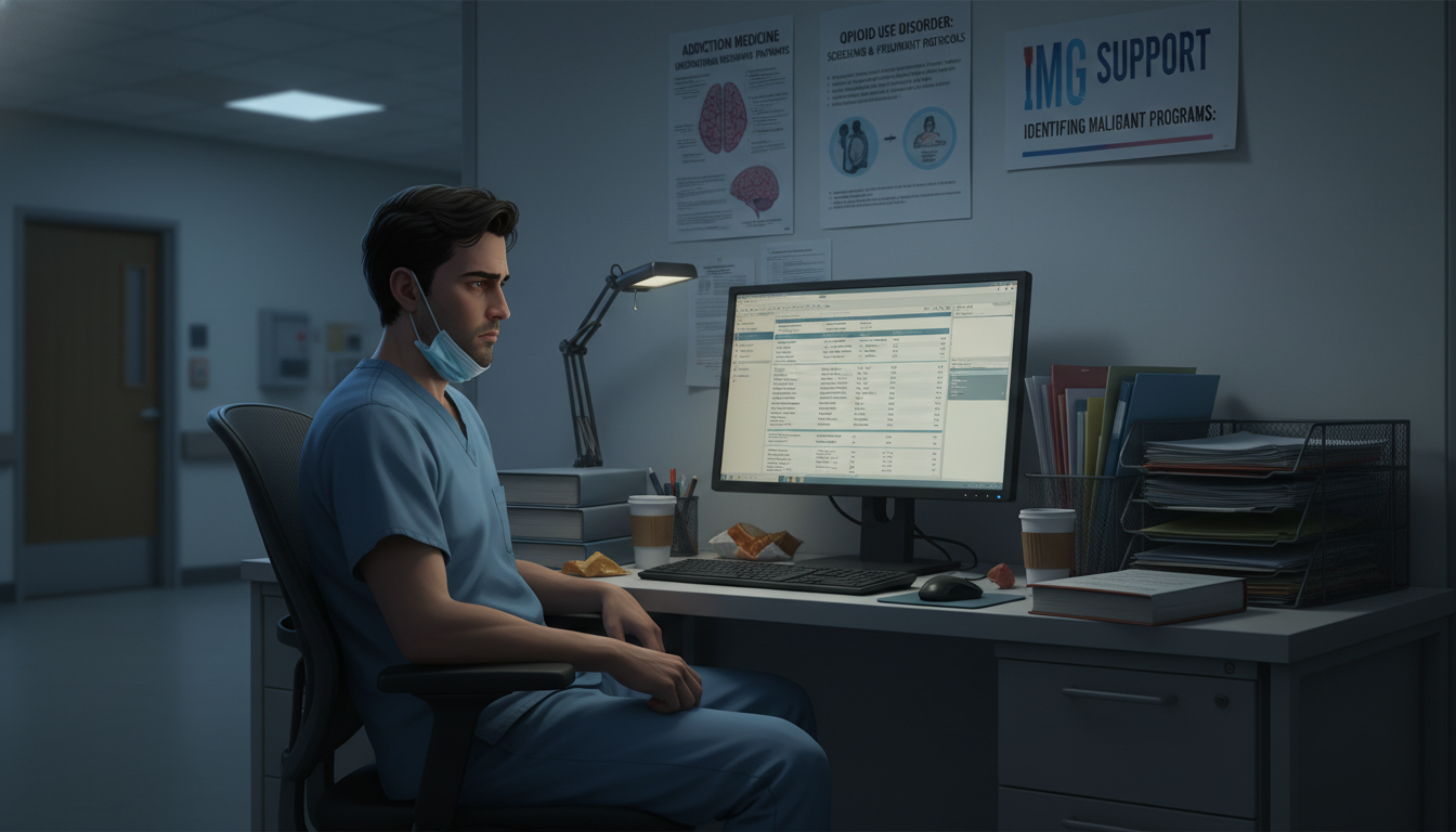 Resident physician overwhelmed with clinical workload in a hospital addiction medicine unit Resident physician overwhelmed with clinical workload in a hospital addiction medicine unit - IMG residency guide for Identif